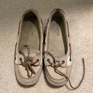 Sperry shoes in tan/nude color